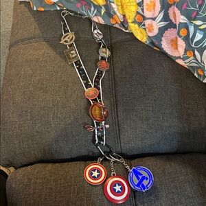 Marvel Avengers Lanyard with Charms
